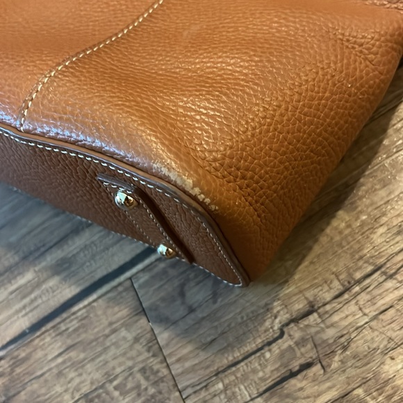 Dooney & Bourke Pebble Grain Lexington Small Leather Shopper, caramel - Picture 8 of 10